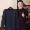 In 2022, men's sweaters for middle-aged and elderly people in larger sizes, dad's style, men's thickened pullover sweaters, and wool sweaters are available at the street market details Picture